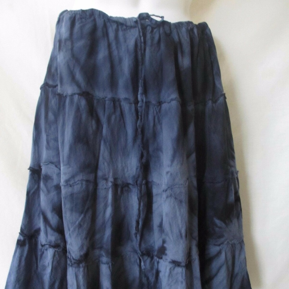 STUDIO WEST S 4 6 COTTON SKIRT INDIA BLACK BLUE